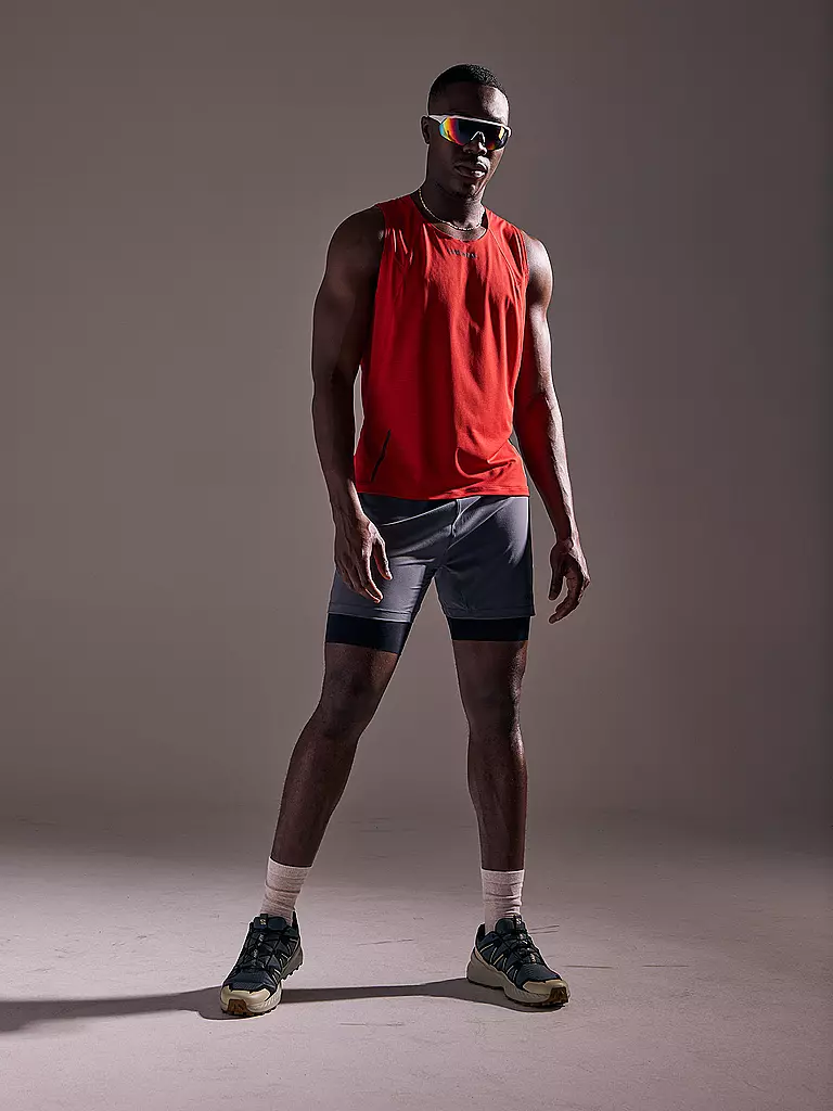 GOREWEAR | Short de course pour homme Concurve 5 2en1 | Gris