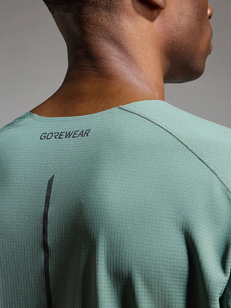 GOREWEAR | T-shirt de course Contest 2.0 pour homme | Vert foncé