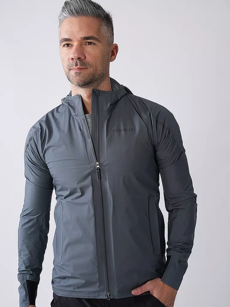 GOREWEAR | Veste de course Concurve Gore-Tex pour homme | Gris