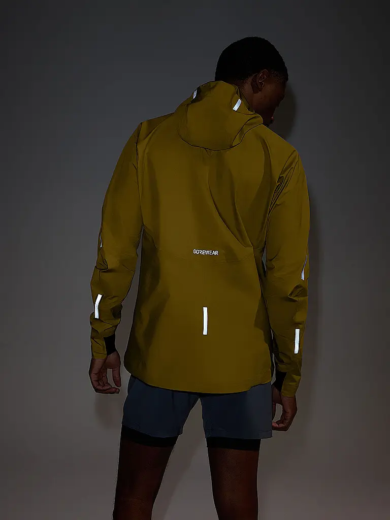 GOREWEAR | Veste de course Concurve Gore-Tex pour homme | Moutarde