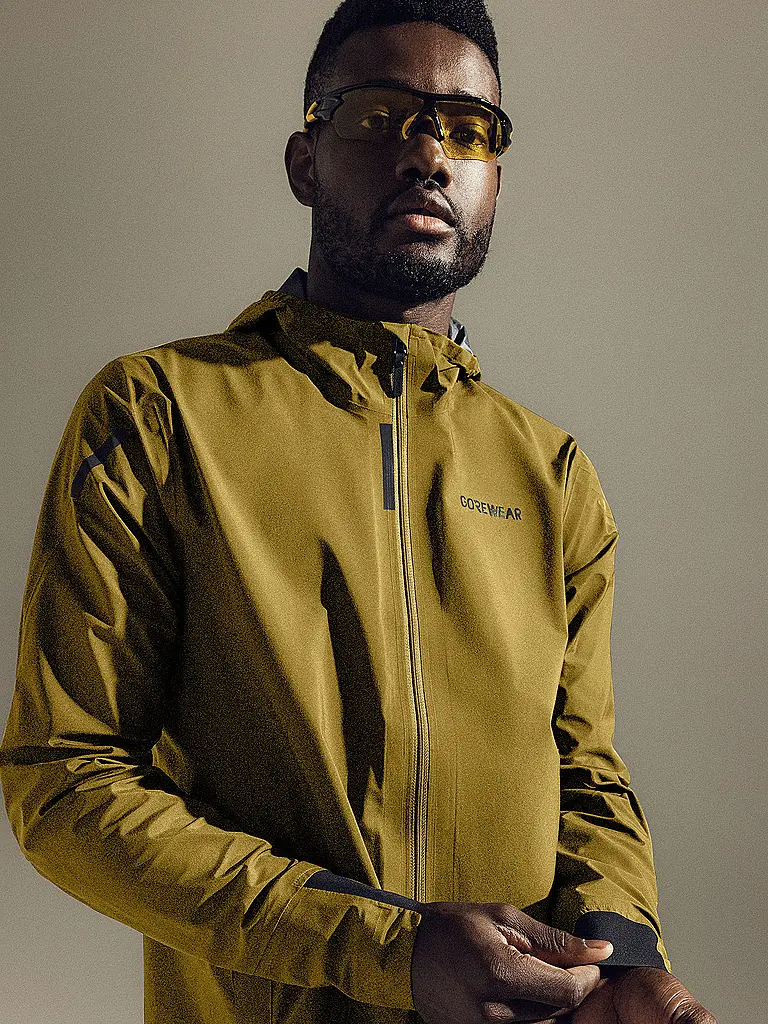 GOREWEAR | Veste de course Concurve Gore-Tex pour homme | Moutarde