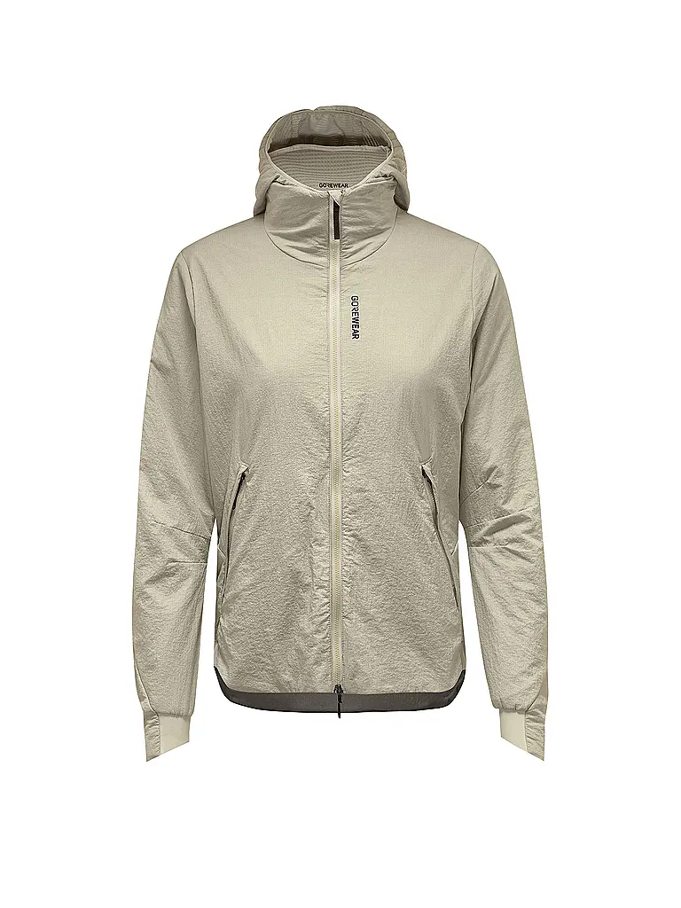 GOREWEAR | Veste de course CONCURVE WINDSTOPPER® pour femme | Beige