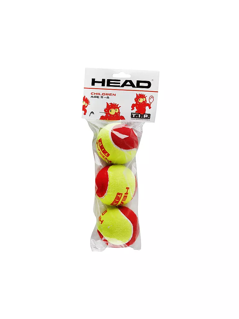 HEAD | Balles de tennis pour enfants T.I.P Rouge | Rouge