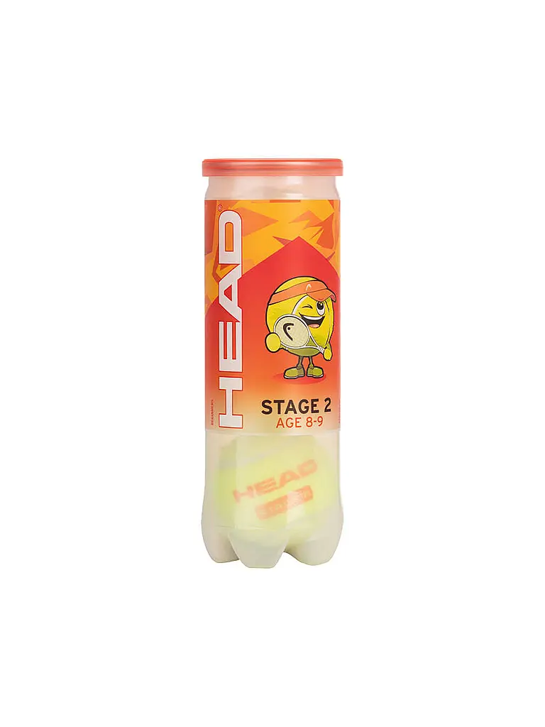 HEAD | Balles de tennis Stage 2, lot de 3 | Jaune