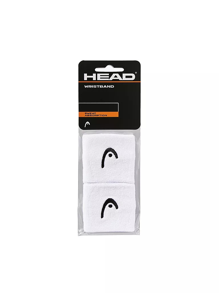HEAD | Bandeaux de poignet de tennis 2,5" | Blanc