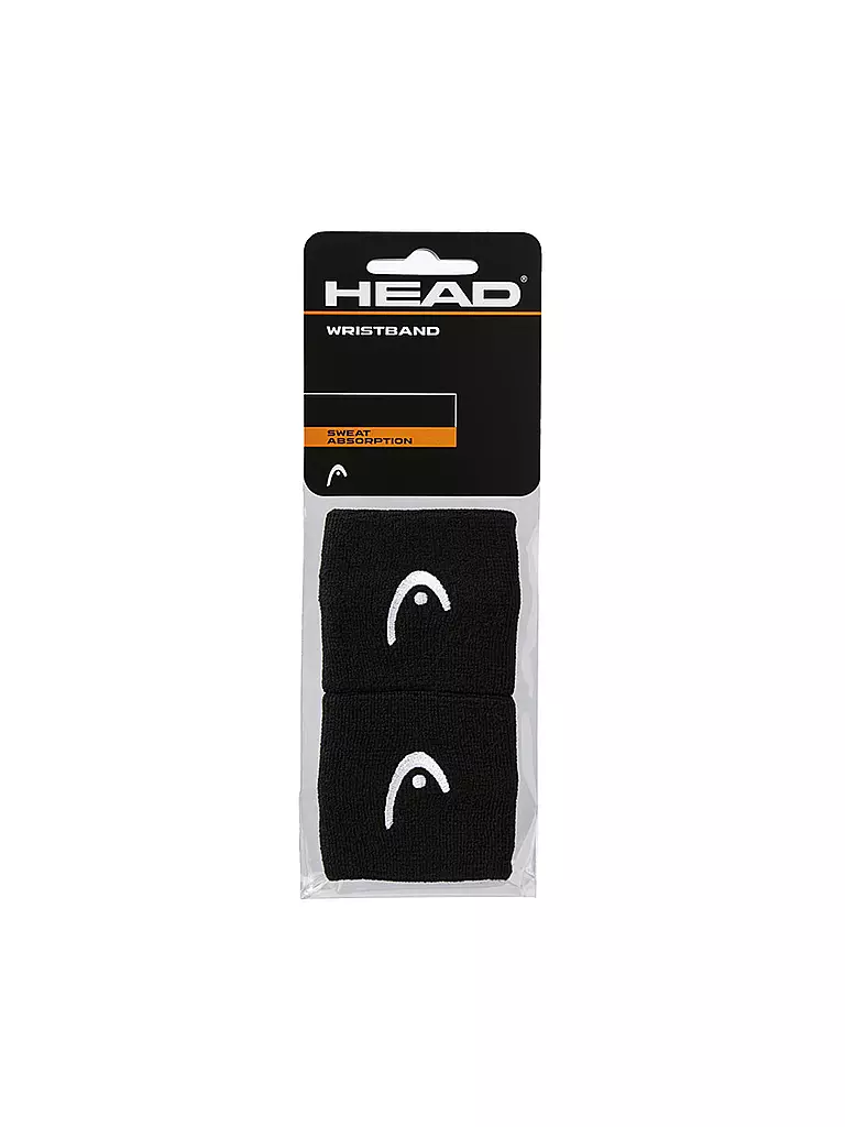 HEAD | Bandes de poignet de tennis 2,5" | Noir
