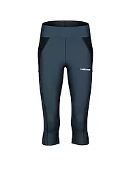 HEAD | Collant de tennis technique 3/4 pour femmes | Bleu foncé