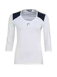 HEAD | Damen Tennisshirt Club 22 Tech 3/4 | Blanc