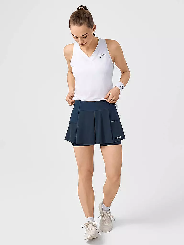 HEAD | Jupe de tennis Performance pour femmes | Bleu foncé