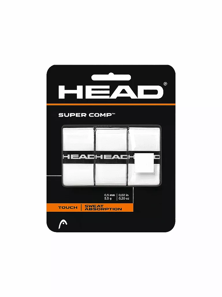 HEAD | Surgrips de tennis Super Comp | Blanc