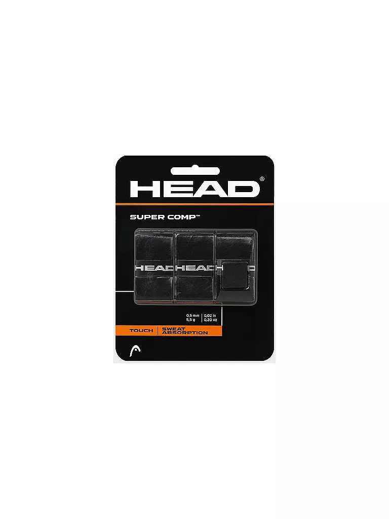HEAD | Surgrips de tennis Super Comp | Noir
