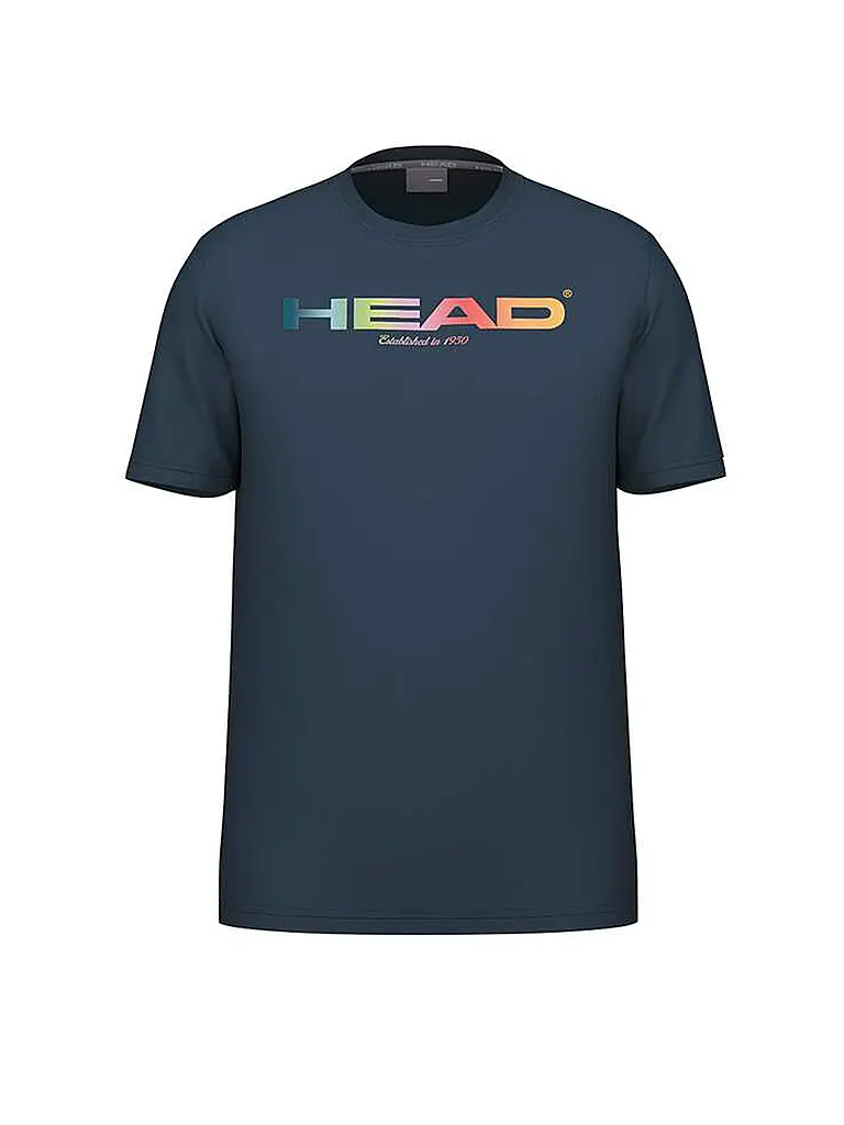HEAD | T-shirt de tennis homme Rainbow | Bleu foncé