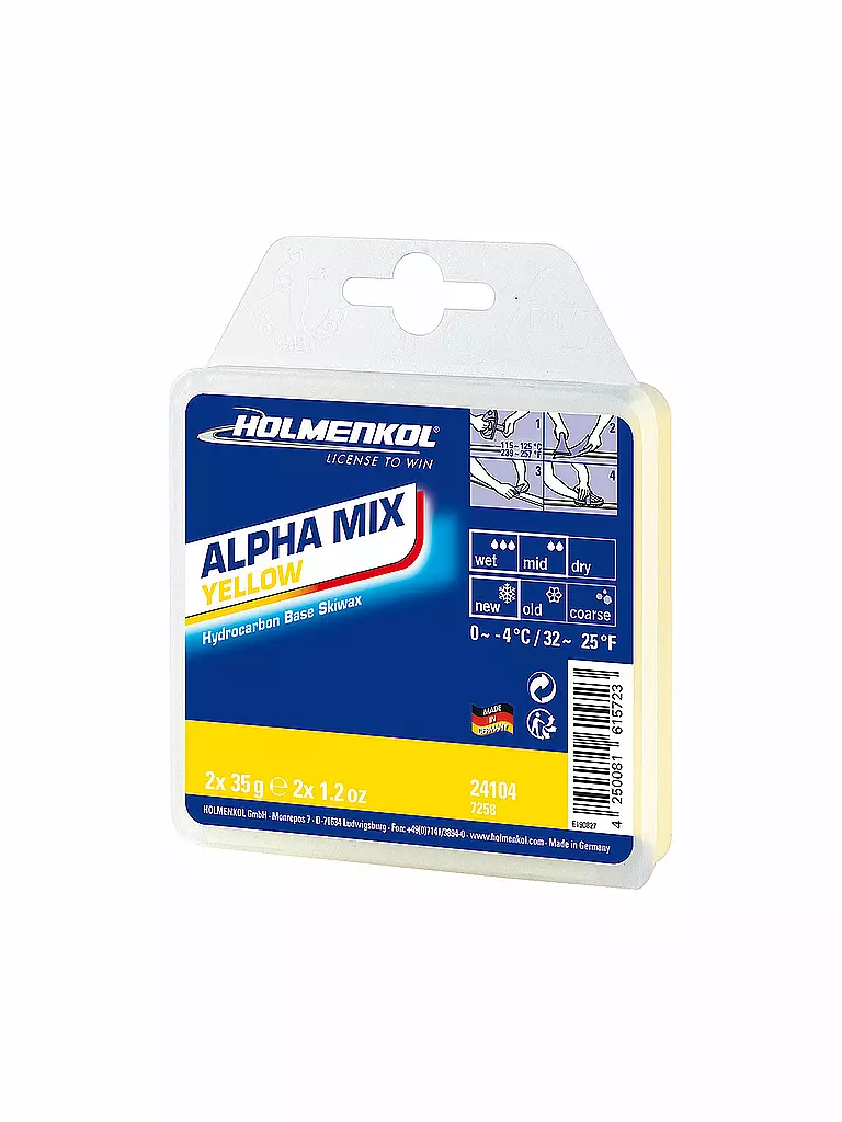 HOLMENKOL | Alphamix Weltcup Skiwax Yellow 1x150g | Aucune couleur