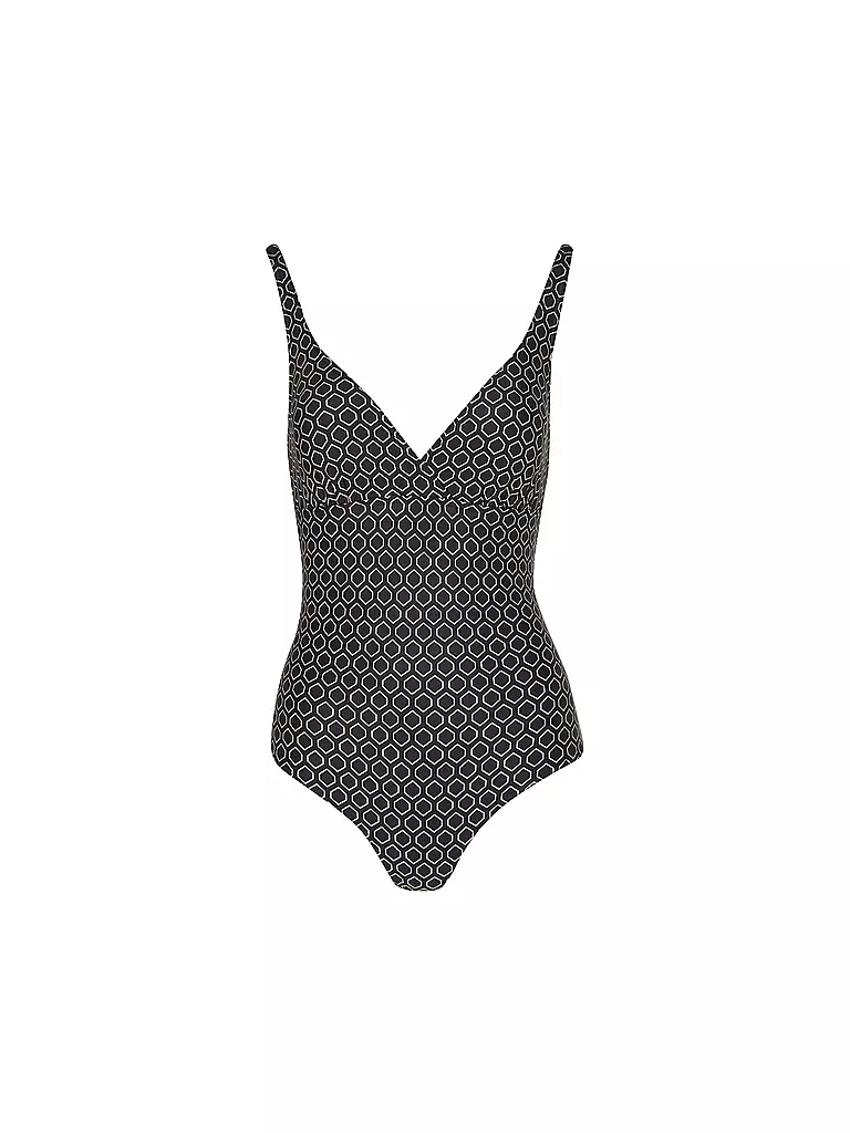HOT STUFF |  Damen Badeanzug V-Neck | Noir