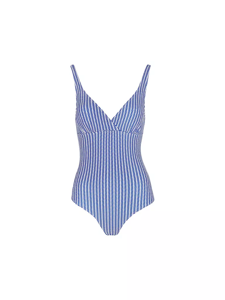 HOT STUFF |  Damen Badeanzug V-Neck | Bleu