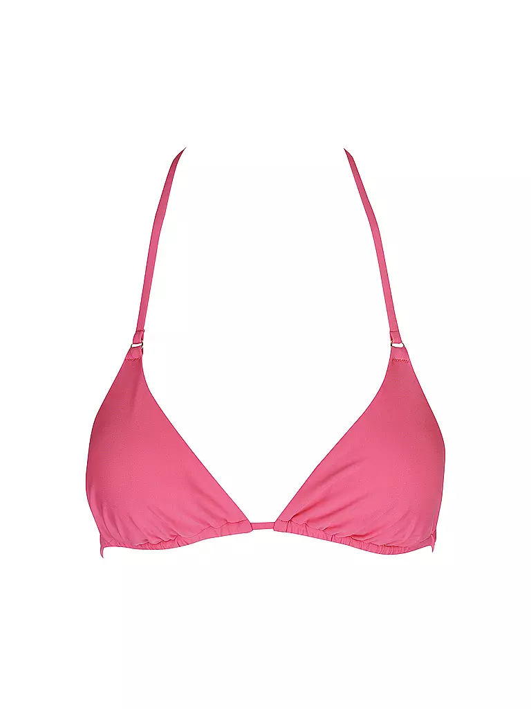 HOT STUFF |  Damen Bikinioberteil Triangel Solid  | Rose vif