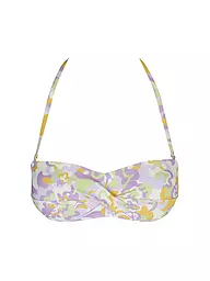 HOT STUFF | Damen Bikinioberteil Bandeau Print | Vert clair