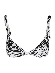 HOT STUFF | Damen Bikinioberteil mit Maschen Print | Bleu foncé