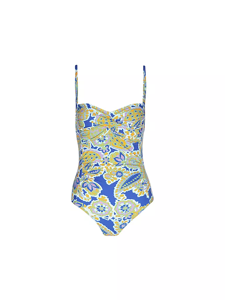 HOT STUFF | Maillot de bain drapé pour femmes | Bleu