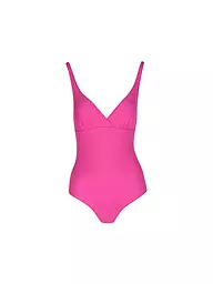 HOT STUFF | Maillot de bain femme col en V | Rose vif