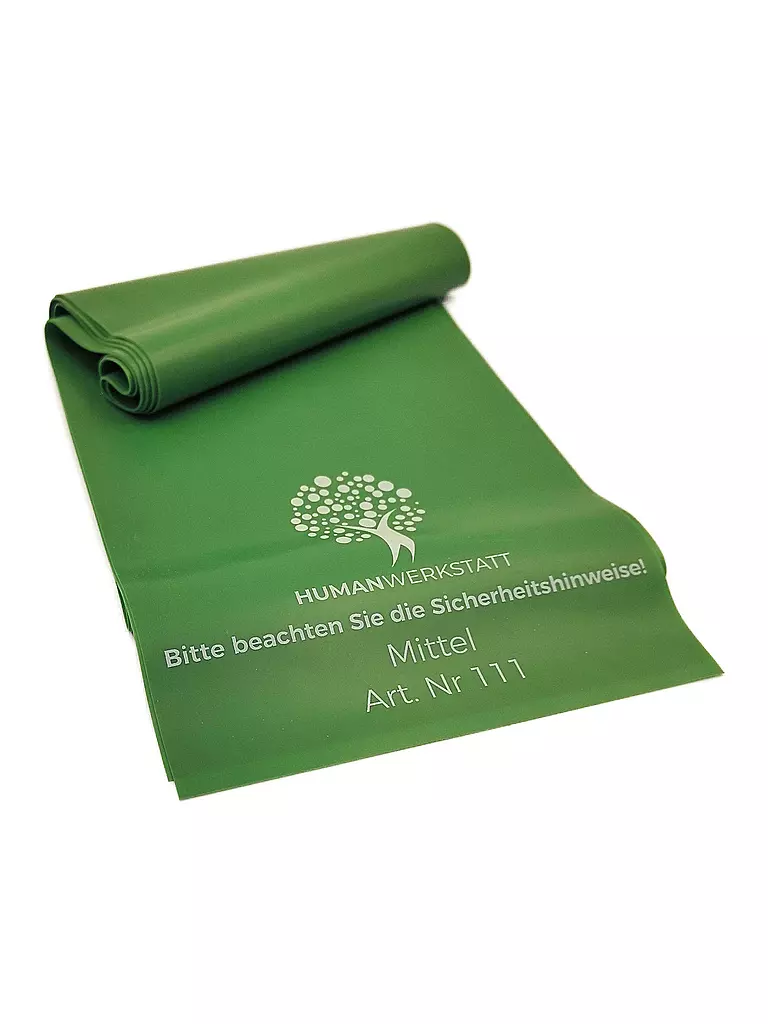 HUMANWERKSTATT | Bande d'entraînement Latex Moyen | Vert foncé