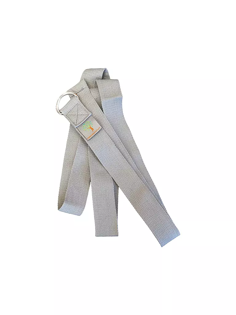 HUMANWERKSTATT | Sangle de yoga avec boucle en métal | Gris clair