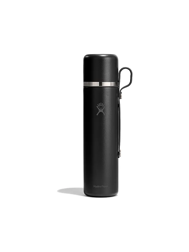 HYDRO FLASK | Gourde isotherme Hot Flask & Cup 1065 ml | Noir