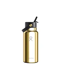 HYDRO FLASK | Gourde Wide Flex Straw Édition Limitée 946ml isolée | Or