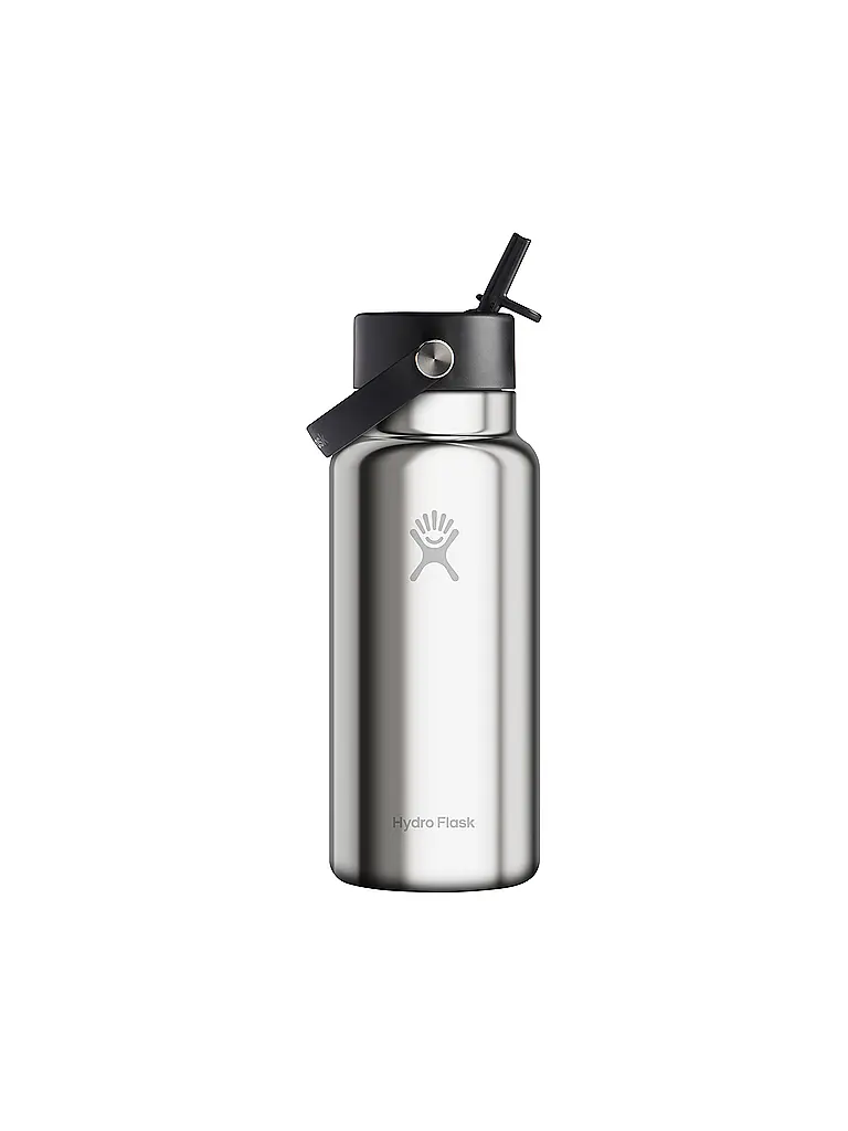HYDRO FLASK | Gourde Wide Flex Straw Édition Limitée 946ml isolée | Argent