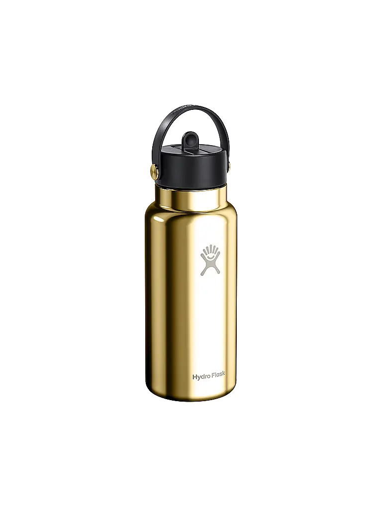 HYDRO FLASK | Gourde Wide Flex Straw Édition Limitée 946ml isolée | Or