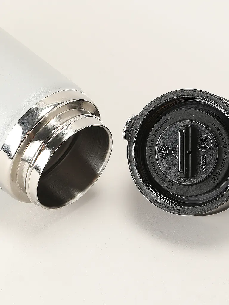 HYDRO FLASK | Gourde Wide Mouth avec couvercle Flex Sip 710ml | Gris clair