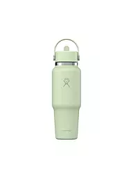 HYDRO FLASK | Gourde de voyage 32oz Wide Mouth avec bouchon à paille flexible | Vert clair