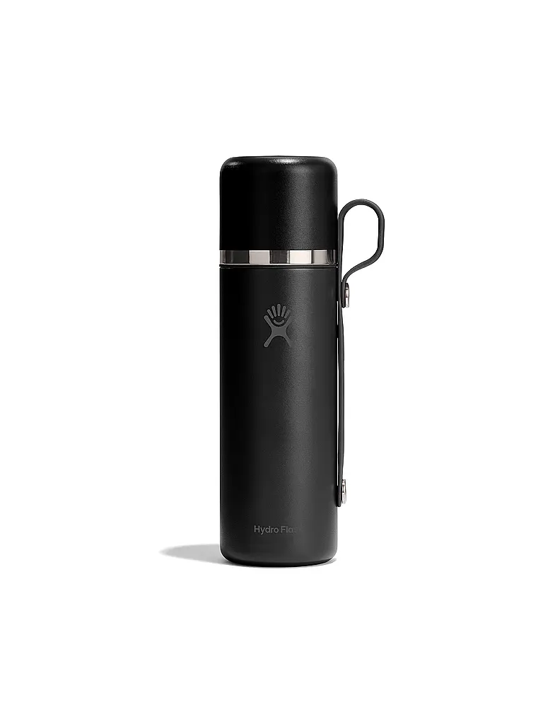 HYDRO FLASK | Trinkflasche Hot Flask & Cup isoliert 828ml | Noir