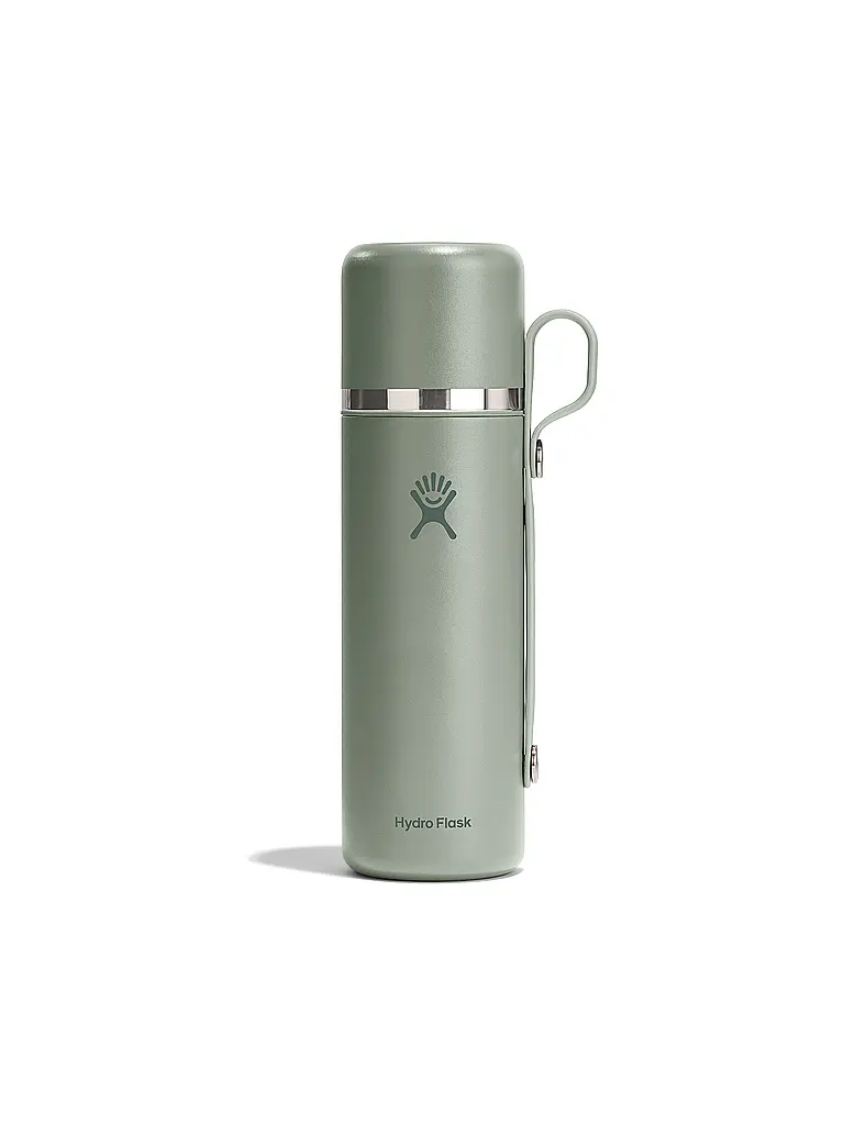 HYDRO FLASK | Trinkflasche Hot Flask & Cup isoliert 828ml | Olive
