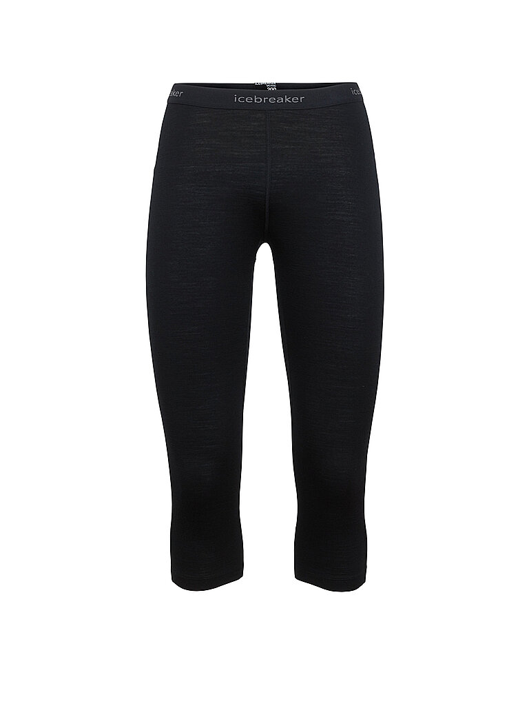 Pantalon de sport 3/4 Merino 200 Oasis noir XL