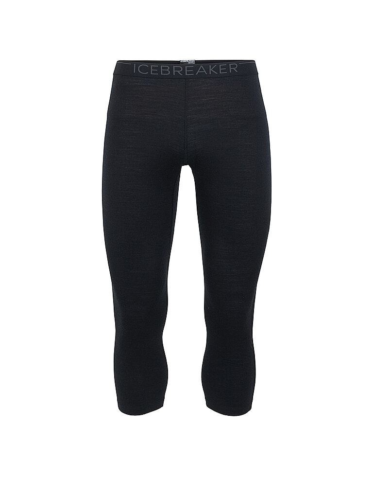 Pantalon de sport 3/4 Merino 200 Oasis noir M