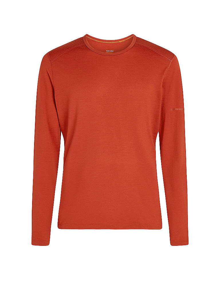 T-shirt de sport manches longues en mérinos 200 Oasis cuivre XL