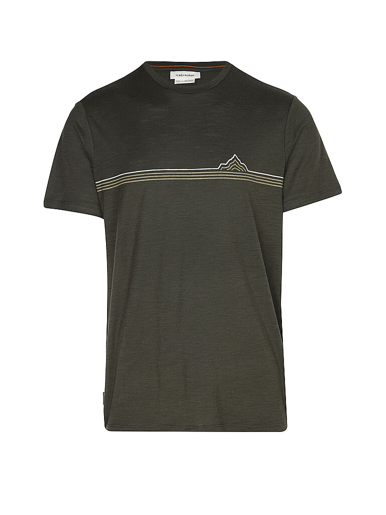 T-shirt de sport Range Stripes 150 Tech Lite marron L