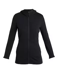 ICEBREAKER | Damen Fleecejacke Quantum 260 Hoodie | Noir