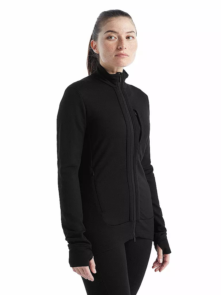 ICEBREAKER | Damen Fleecejacke Quantum III | Noir