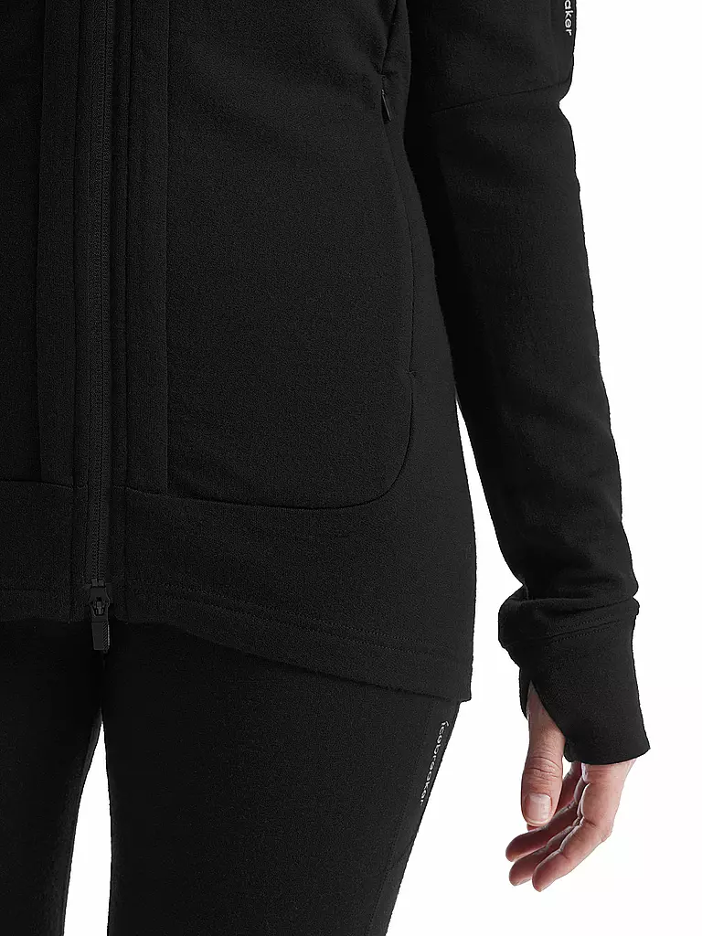 ICEBREAKER | Damen Fleecejacke Quantum III | Noir