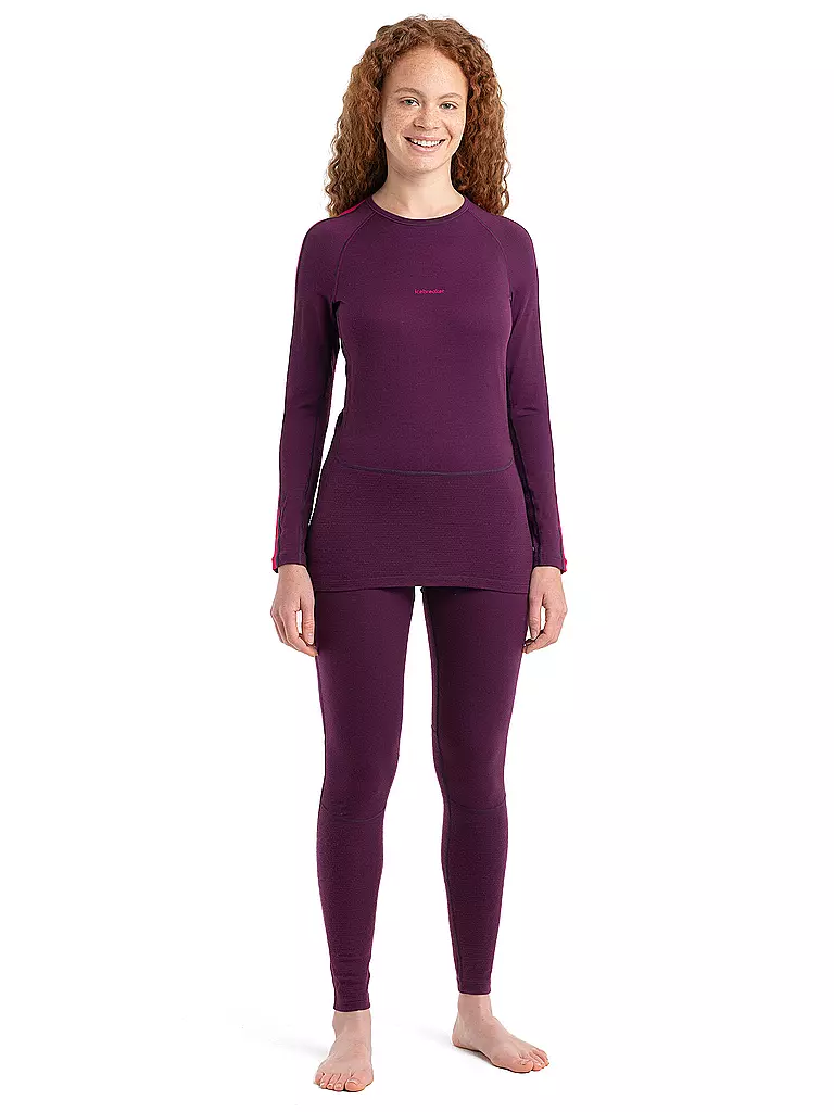 ICEBREAKER | Damen Funktionsshirt 200 ZoneKnit™ Merino  | Rouge foncé