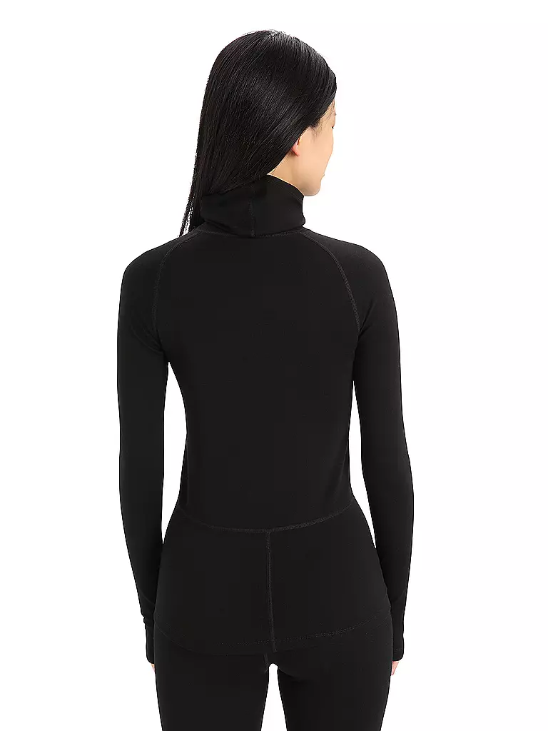 ICEBREAKER | Damen Funktionsshirt 300 MerinoFine™ Rolli | Noir