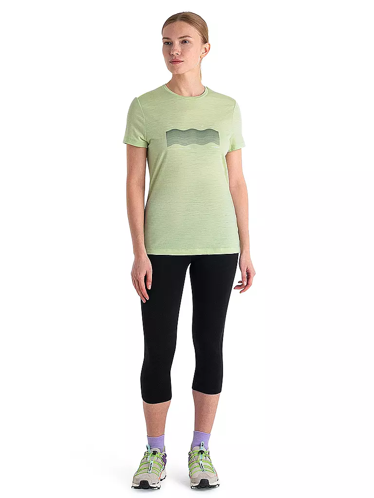 ICEBREAKER | Damen Funktionsshirt Merino 150 Tech Lite III Contour | Vert clair