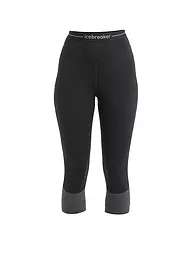 ICEBREAKER | Damen Tight 200 ZoneKnit™ Merino 3/4 | Noir