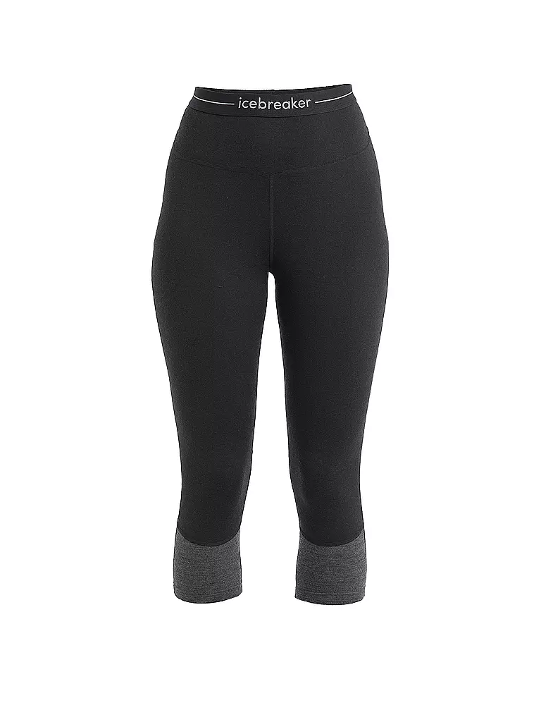 ICEBREAKER | Damen Tight 200 ZoneKnit™ Merino 3/4 | Noir