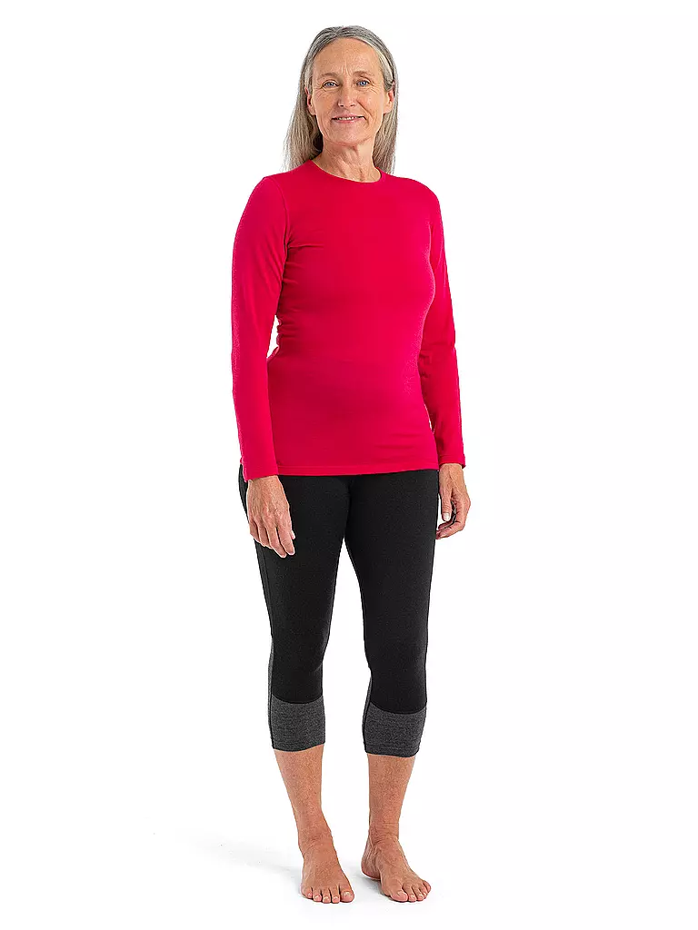 ICEBREAKER | Damen Tight 200 ZoneKnit™ Merino 3/4 | Noir