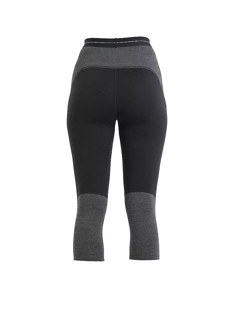 ICEBREAKER | Damen Tight 200 ZoneKnit™ Merino 3/4 | Noir