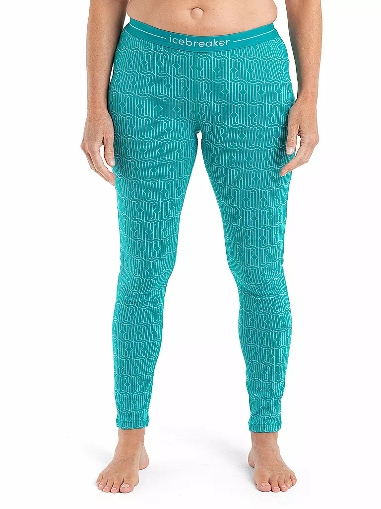 ICEBREAKER | Damen Unterzieh Tight Merino 260 Vertex Long | Menthe