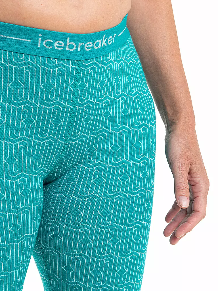 ICEBREAKER | Damen Unterzieh Tight Merino 260 Vertex Long | Menthe